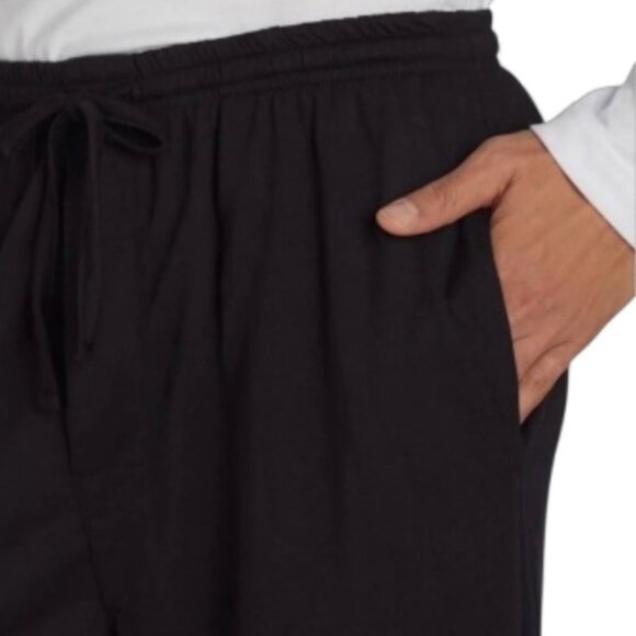 Athletic Works Mens Black Sleep Pant L 36-38 Soft Polyester Elastic Waist - Picture 3 of 6